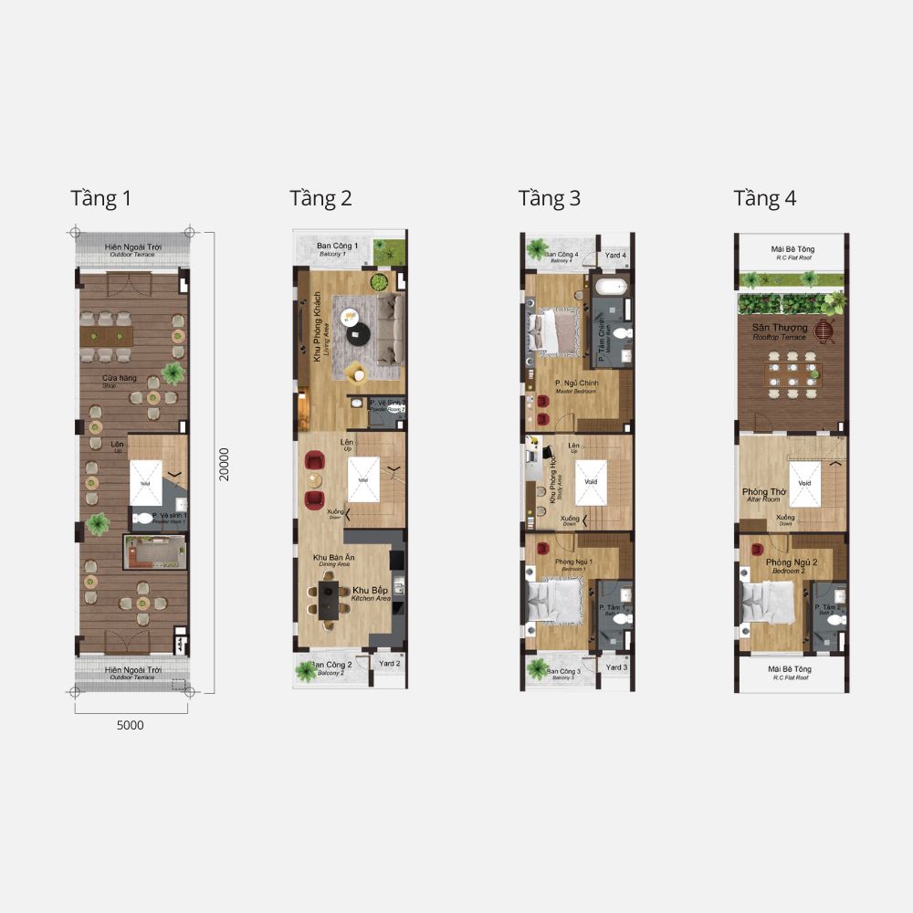 4 Tầng 348.50m2